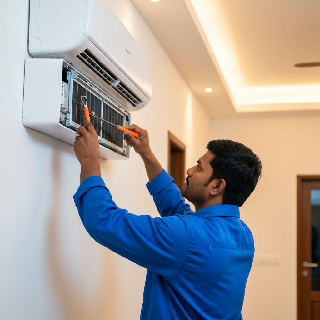 AC repair work by Ronak Electronic
