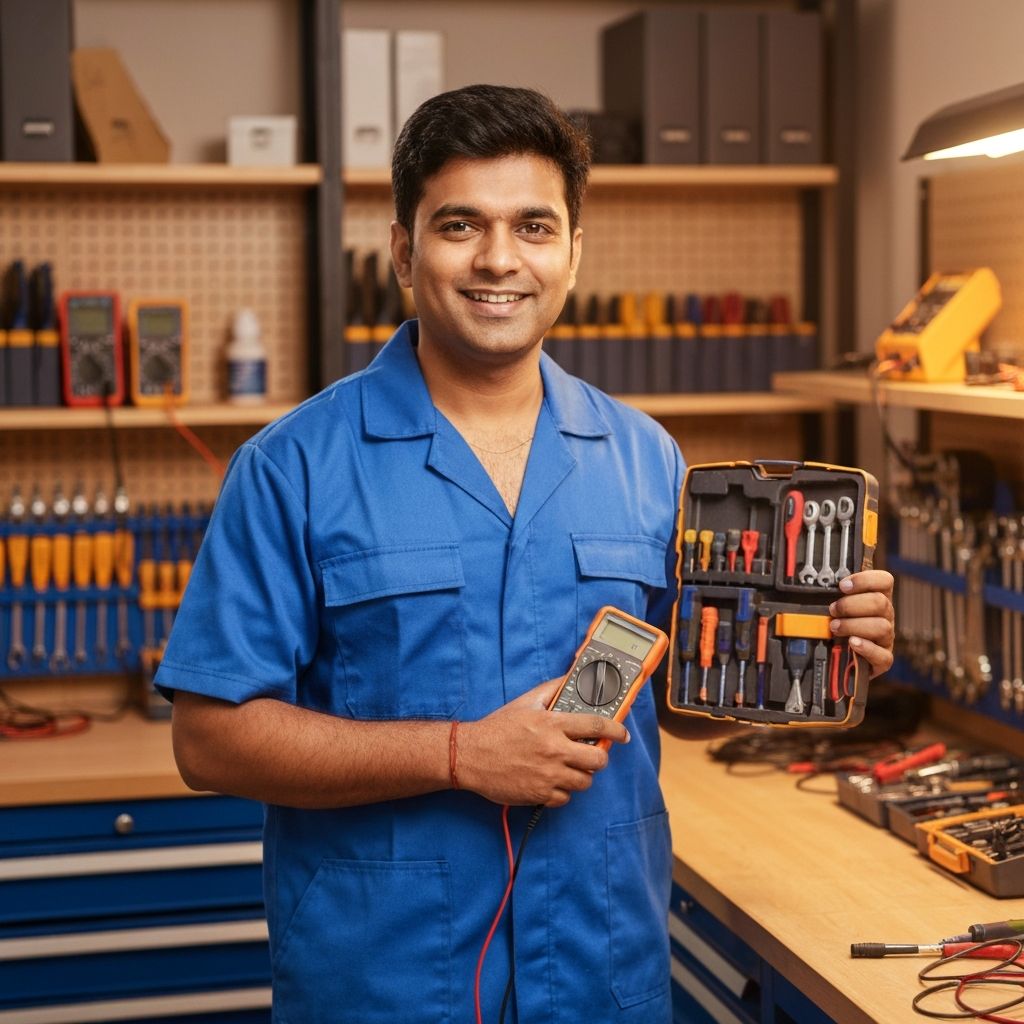 Ronak Electronic technician at work
